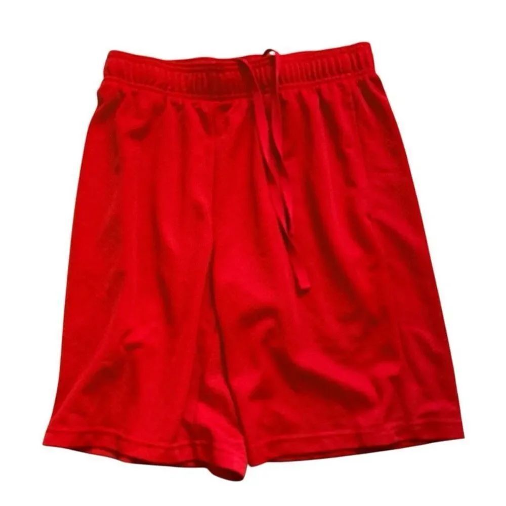 Mens Xersion Red Mesh Athletic Basketball Drawstring Shorts - Sz S